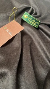 2,8m Loro Piana schwerer brauner Kaschmir Luxus Stoff für Jacke Mäntel - Bild 1 von 2