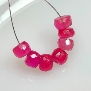 9.72 Ct Natural Red Ruby Round Cut Beads - 9005 - Picture 1 of 2