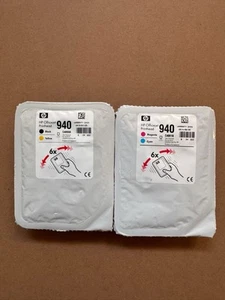 2 GENUINE HP 940 FULL SET CMYK PRINTHEADS C4900A C4901A 8000 8500/A - Picture 1 of 2