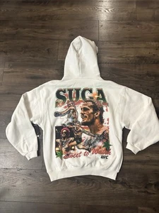 Suga Sean O'Malley Hoodie Mens Medium White Puff UFC MMA Bantamweight Official - Picture 1 of 6