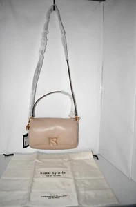 Bolso de hombro Kate Spade Deco de cuero granulado en pluma #K1075 nuevo con etiquetas - Imagen 1 de 9