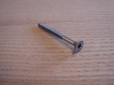 MARKENLOS 4,5 x 50 mm Edelstahlschrauben Zaun Lärche Douglasie Kiefer 1.000 Stück TX20