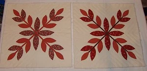2 paneles de almohada acolchados de colección hojas naturales marrones de 15"" x 15"" - Imagen 1 de 5