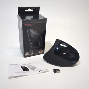 Perixx PERIMICE-713N Wireless Ergonomic Vertical Black Mouse - Picture 1 of 7