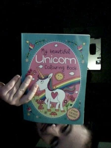 MY BEAUTIFUL UNICORN COLOURING BOOK BIRTHDAY  CHRISTMAS LEARNING KIDS  - Picture 1 of 2