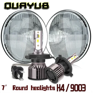 DOT Pair 7" inch Round LED Headlights Hi-Low Beam for chevrolet P10 P20 P30 Van - Picture 1 of 23