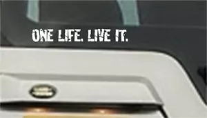 ONE LIFE LIVE IT Adesivo decalcomanie finestra furgone piccola auto vinile land rover 4x4 - Foto 1 di 4