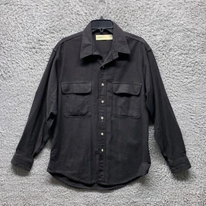 Camisa De Colección St. John's Bay Para Hombre XL Negra Tareas Chamios Manga Corta Informal - Imagen 1 de 7