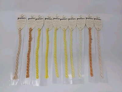Pearsall's Filoselle Embroidery Silk Floss 4m 6 Ply MADE ENGLAND Vtg Yellow 5 - Image 1 of 4
