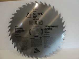 Vermont American 7-1/4" 40 Teeth Steel Circular Saw Blade, #26492 - Picture 1 of 2