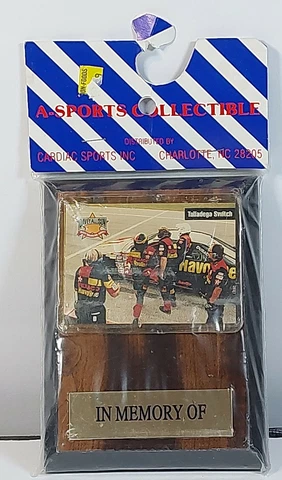 A-Sports Collectible Davey Allison Texaco Havoline Wooden Plaque  4x6 Cover