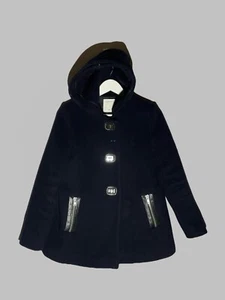 Sandro Women’s Hooded Wool Jacket Size 36 - Picture 1 of 15