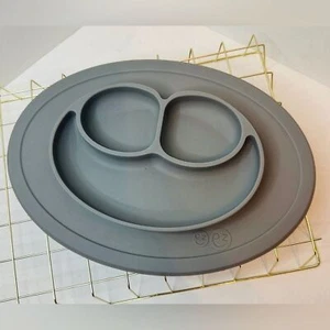 EZPZ Mini Mat Silicone Plate in Gray All In One Placemat And Plate - Picture 1 of 3