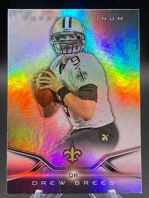 2014 Topps Platinum Refractor #18 Drew Brees - Image 1 of 2