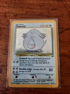 Pokémon TCG Chansey Base Set 2 - 3/130 Holo Unlimited Holo Rare - Picture 1 of 2