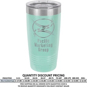 Personalisierte türkisfarbene Edelstahl Vakuumisolierte Becher Individuelle Reisebecher Geschenke - Bild 1 von 10