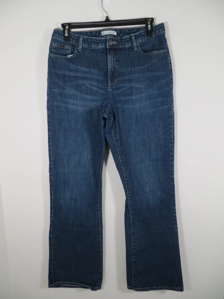 Lee Just below The Waist Women's Natural Bootcut Denim Jeans Blue Size 16M - Image 1 of 4