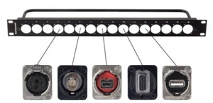 SWITCHCRAFT QG XLR SERIES RACK PANEL SERIES 19" 1U - Foto 1 di 1