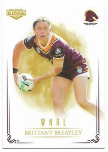 2019 Nrl Elite WNRL (WNRL02) Brittany BREAYLEY Broncos - Picture 1 of 1