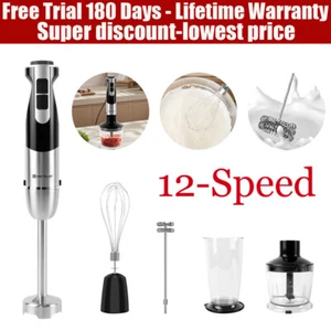 Dayplus Electric Hand Blender Cosmos Stick Food Processor 12 Speeds Black 1000 W - Picture 1 of 11