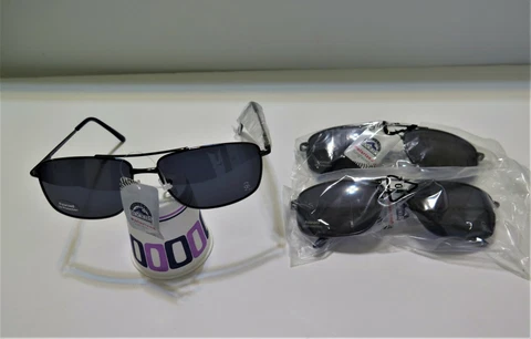 THREE (3) PAIR COLORADO ROCKIES, PROTECTIVE, GUNMETAL AVIATOR SUNGLASSES Cover