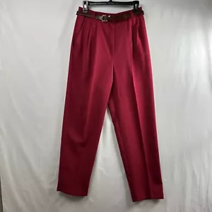 Vintage Particulars By Counterparts Pants Womens 12 Tapered High Waisted Red - Picture 1 of 17