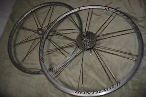 Bontrager Race Lite Wheel Set 700c USA 20/18 Blade Spoke Rims Aero TRUE NO HOPS! - Picture 1 of 10