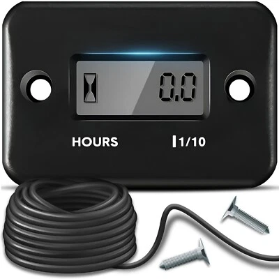 Digital Stundenzähler Betriebsstundenzähler Motoren Marine Boot Traktor Retoo