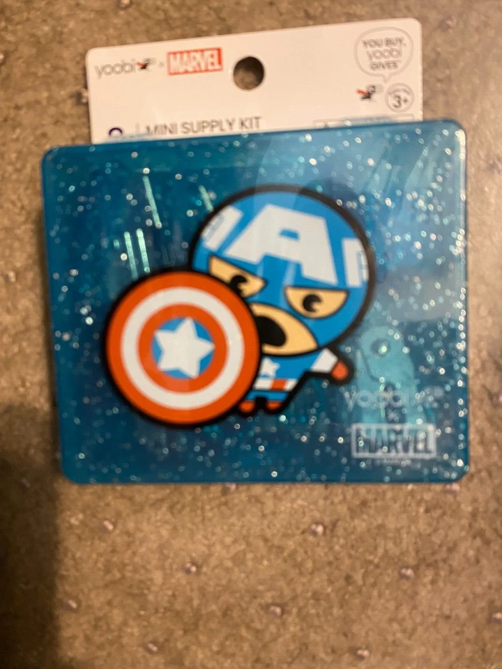 Yoobi X Marvel Captain America Mini Supply Kit Set Of Three