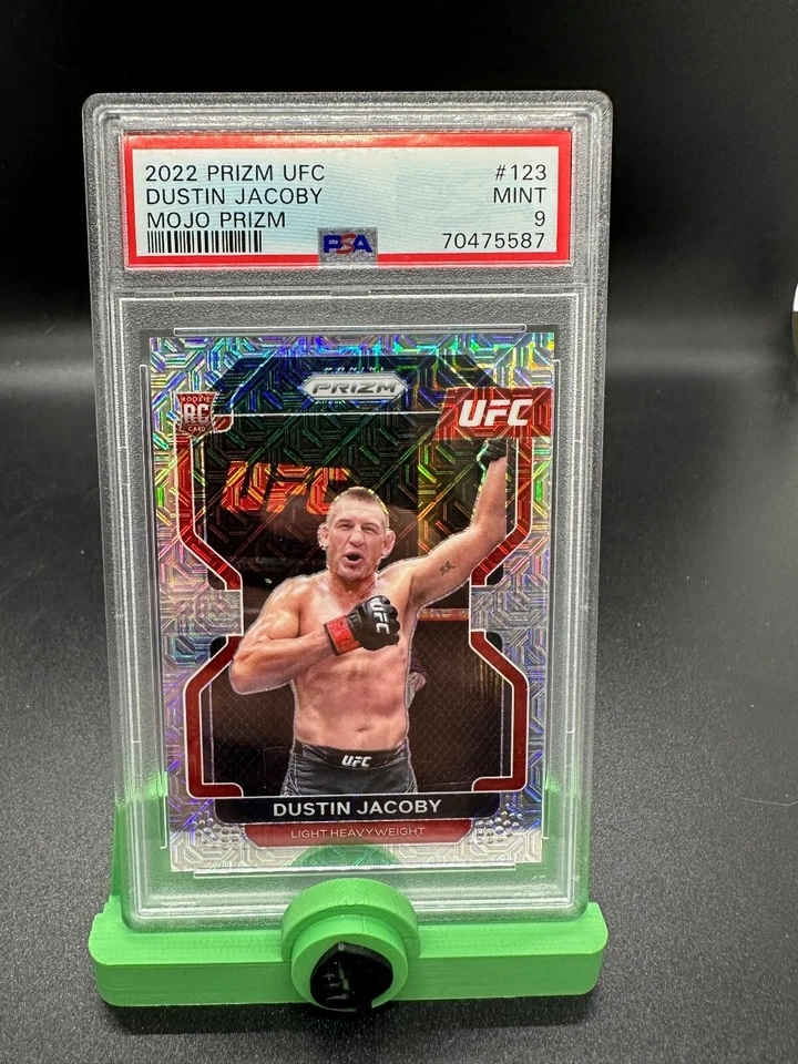 2022 Panini UFC Prizm Dustin Jacoby Mojo Prizm /25 Rookie RC PSA 9 Mint - Image 1 of 1