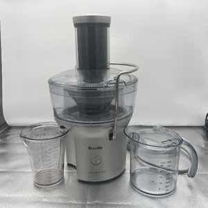 Breville Juice Fountain BJE200XL Compact Juicer Silver 2 Containers - 1 w/. Lid - Picture 1 of 15
