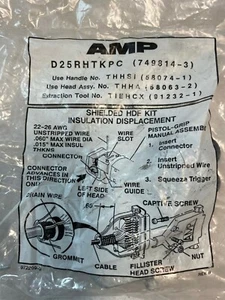 Nuevo Amplificador D25RHTKPC 749814-3 Kit HDE Blindado, Receptáculo D-Sub Hembra 25 Posiciones - Imagen 1 de 2