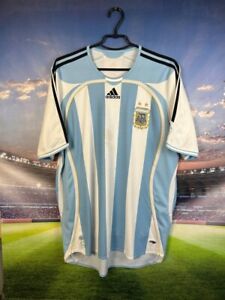 Argentina Team Jersey Home football shirt 2006 - 2007 Adidas Mens Size L