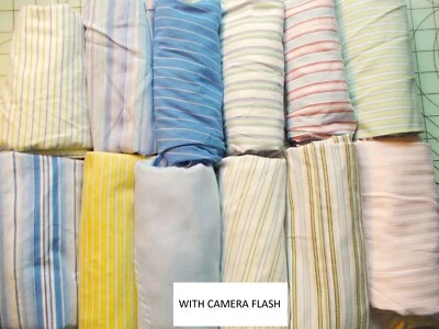 Big Scraps 12 Men's pastel STRIPE dozen shirt sleeve 100% cotton Left side - Image 1 of 4