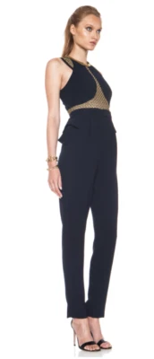 MONO CRUZADO SASS AND BIDE EMBELLECIDO AZUL MARINO OSCURO TALLA REINO UNIDO10 Foto 1 de 4