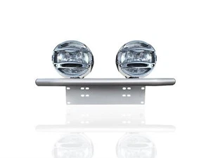 Number Plate Light Bar + Chrome Round Spot Lamps x2 To Fit LDV Maxus D90 2017+ - Picture 1 of 5