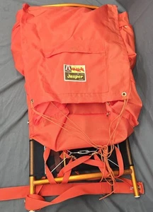 Vintage Academy Jasper 4733 Orange Aluminum External Frame Back Pack Hiking Camp - Picture 1 of 15