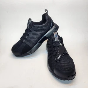 Neu Herren Größe 9,5 Reebok Fusion Flexwave schwarz Stahlkappe Sicherheitsschuhe - Bild 1 von 9