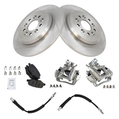 Kit de pastillas de freno trasero y rotor para Ford Flex 2013-2015 Taurus Lincoln MKT 2010-2014 Foto 1 de 4