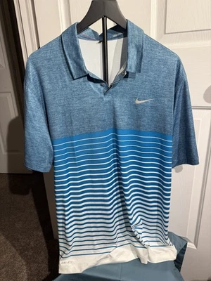 Nike Tiger Woods Collection Dri Fit Cuello Simulado Ajuste Estándar Golf Polo Grande Foto 1 de 4