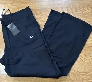 Nike Sweatpants Womens 2XL Black Performance Gym Training Wide Leg NWT - Picture 1 of 4