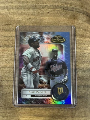 KIRBY PUCKETT TOPPS GOLD LABEL CLASS 1 /99 MINNESOTA TWINS #97 2022  - Image 1 of 2