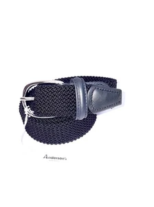 Anderson’s Cintura Uomo Tessuto Navy Taglia 90/34 Made In Italy Elegante Nuova - Foto 1 di 7