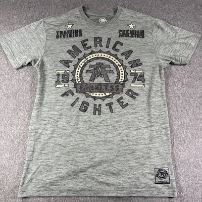 Camisa de manga corta verde claro grande de American Fighter para hombre MMA Street Fighter Foto 1 de 4