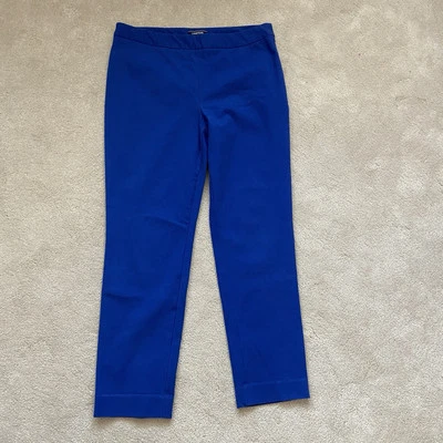 Lands' End Womens Trousers Size 14 Mid Rise Slim Leg Blue - Image 1 of 4