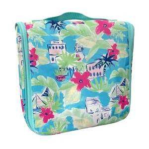 Thirty One Estuche de Viaje Colgante para Viajero Escapada Tropical Bolsa de Maquillaje Vacaciones Azul - Imagen 1 de 11