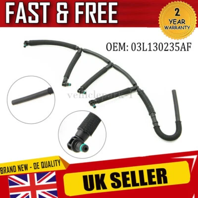 Injector Return Leak Off Pipe Fits Audi / Skoda / Seat / VW 1.6 TDI 03L130235AF. - Image 1 of 4