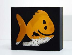 Modern Betta Fish Bowl - Desktop aquarium or Wall Mounted Fish Aquarium