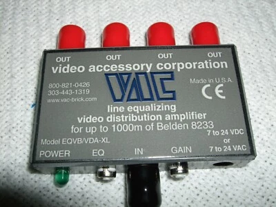 NEW PRO BROADCAST TV FILM EQVB AND VDA LINE EQ VIDEO DISTRIBUTION AMPLIFIER - Image 1 of 4
