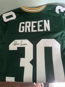 AHMAN GREEN AUTOGRAPHED SIGNED CUSTOM GREEN BAY PACKERS JERSEY JSA COA - Picture 1 of 4